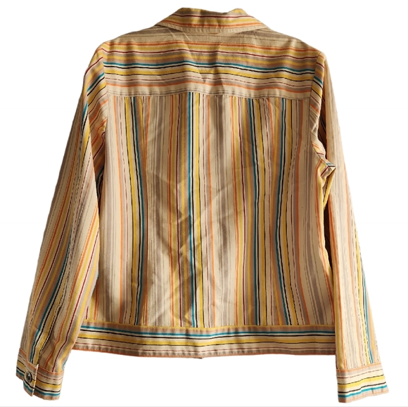 Evan Picone Rainbow Stripe Jacket - Picture 2 of 10